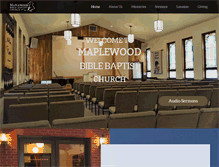 Tablet Screenshot of maplewoodbiblebaptistchurch.org